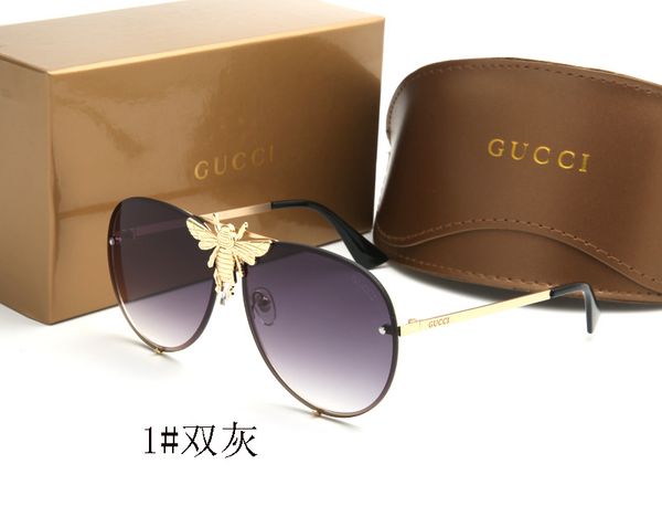 

luxury 2238 sunglasses for men women designer popular fashion big summer style with the bees uv protection lens come with case, White;black