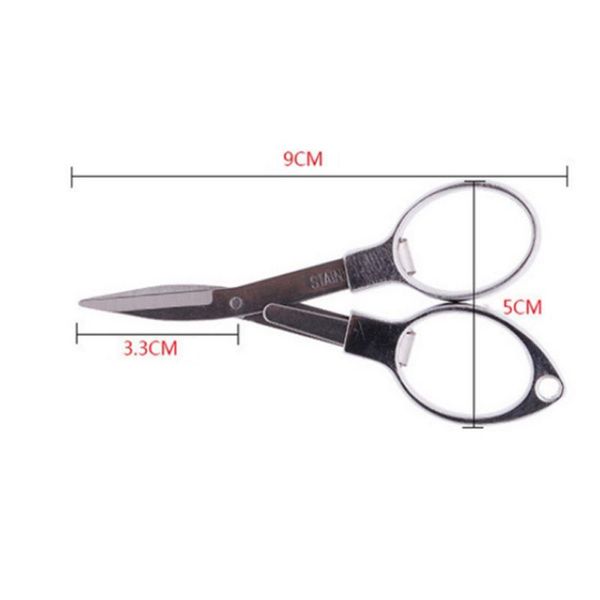 

fishing scissors tools 8 shape mini folding stainless steel scissors keychain fishing travel plier scissor cutter camping