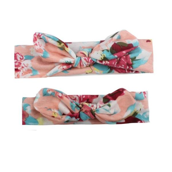 

флис wash face bow hairbands 2pcs мама детские головные уборы bowknot упругие ободки для женщин дети кута детские hairbands аксессуары для в