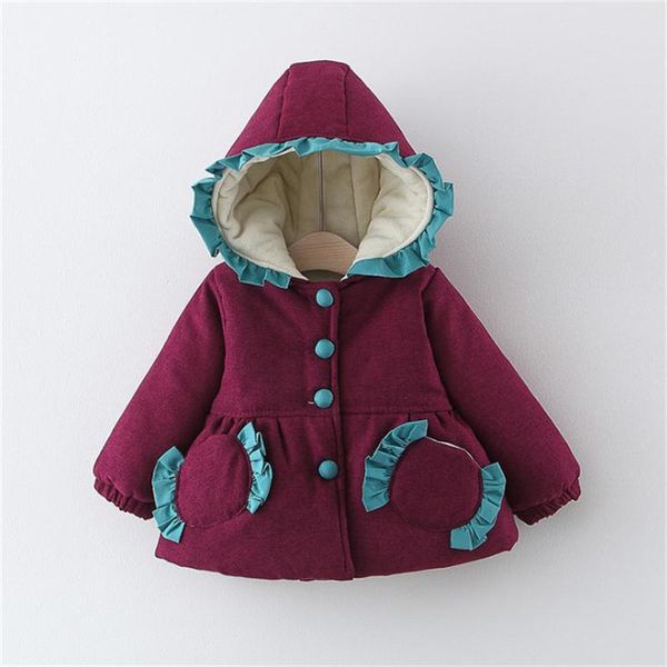 

hooded newborn baby coat cotton soft and warm jacket for infants and young children, Blue;gray