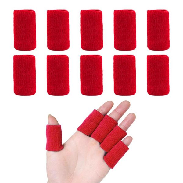 

10 pieces breathable thumb brace protector breathable elastic finger tape, Black;gray
