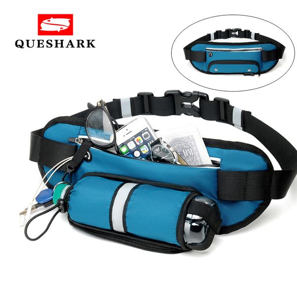 

waterproof running waist bag with invisible water bottle bag camping climbing waist belt pack fanny pouch with hidden