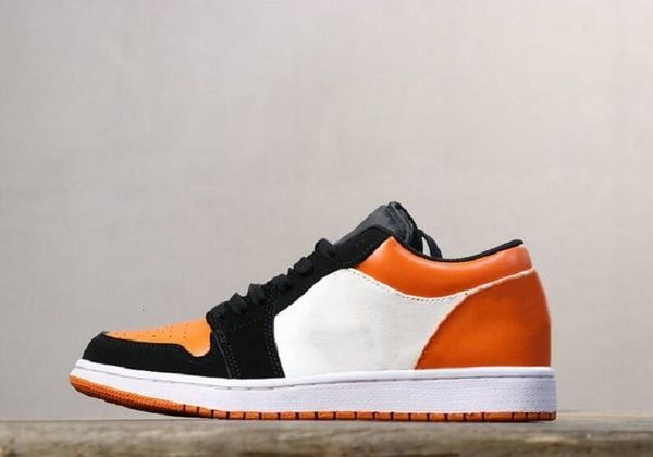 

1 low black orange toe man designer basketball shoes fresh i women fashion athletic trainers good quality come with box