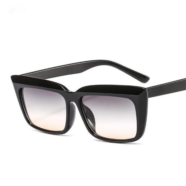 

fashion women sunglasses oversize frame sun glasses all-match goggles anti-uv spectacles square eyeglasses sun glasses adumbral 7 colors a, White;black
