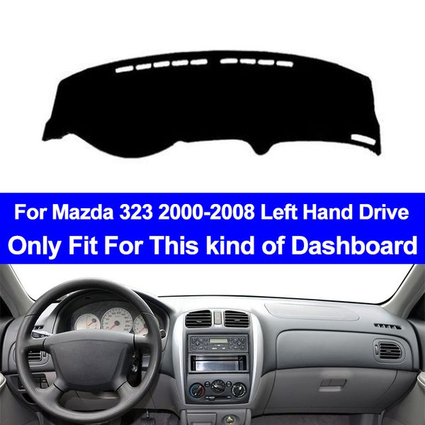 

car inner dashboard cover for 323 2000-2008 left hand drive dashmat pad dashboard cover carpet dash mat cushion anti-sun
