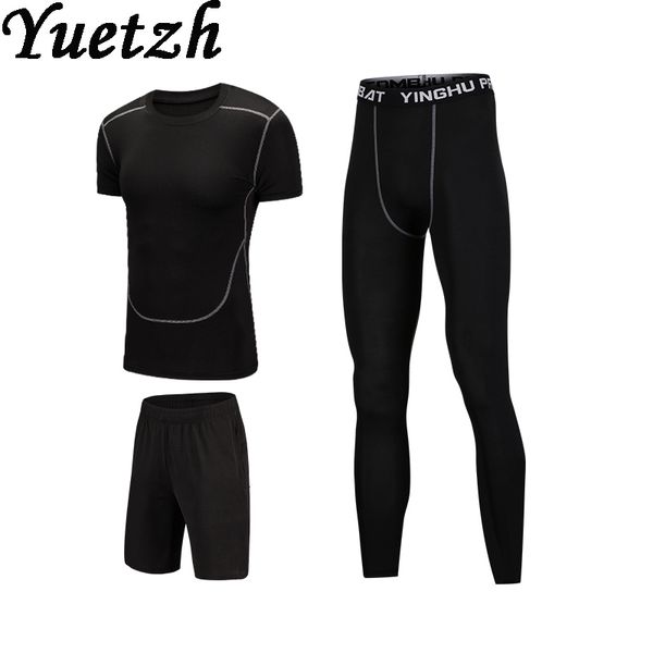 

new mens sport suits tracksuit sportswear russian men sportsuit tracking suit outdoor quick dry fintess running suits set wear, White;black