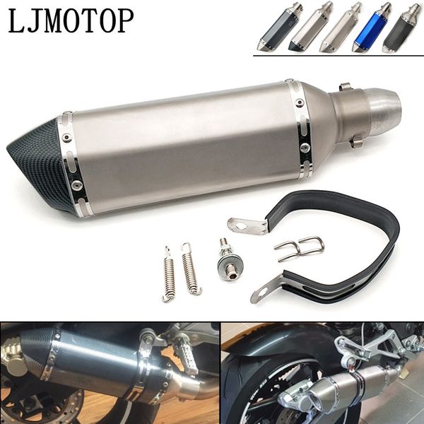 

36-51mm universal modified motorcycle exhaust muffler with db killer for yamaha xtz700 tenere fz1 fazer wr250f xjr1300 fjr1300