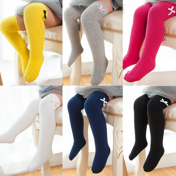 

baby girls cute bowknot leg warmers for newborns infantile summer autumn newborn toddler knee high cotton long socks, Blue
