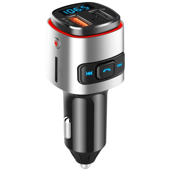 

qc3.0 car mp3 player car fm transmitter phone hands-mp3 support voice assistant wake-up bluetooth