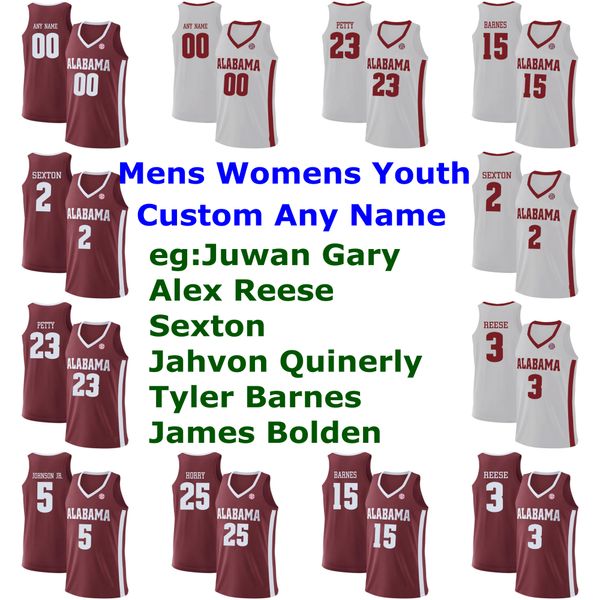 

alabama crimson tide jerseys jahvon quinerly jersey tyler barnes james bolden adam cottrell college basketball jerseys mens custom stitched, Black