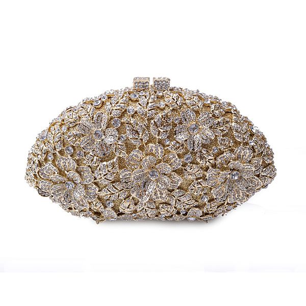 

luxury crystal women evening bags fashion diamond women handbag evening clutch bags flower pattern party shoulder bag with chain