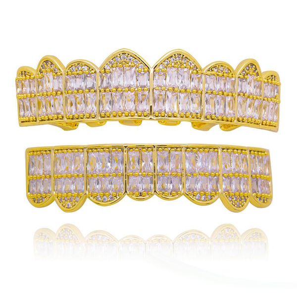 

diamond teeth grillz gold silver grill hip hop bottom grills mens hiphop jewelry dental mouth teeth caps cosplay party tooth rapper new, Black