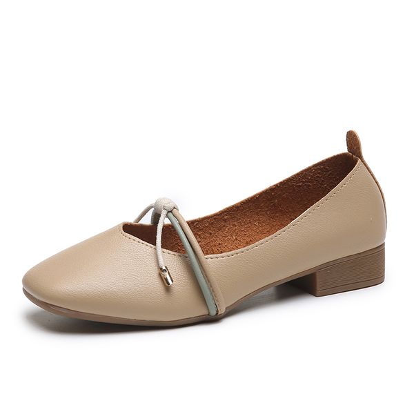 

2020 women pumps pointed toe high-heeled shoes cow leather shallow mouth female red bride shoes beige shoes u14-40, Black