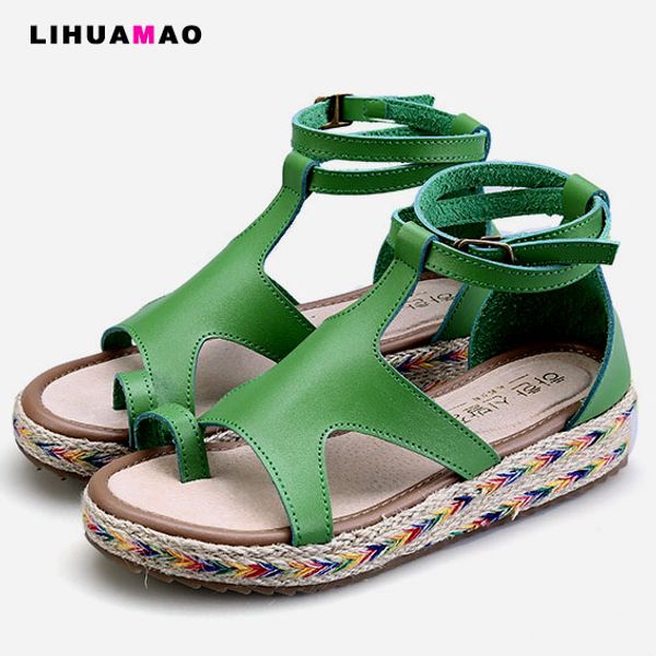 

outdoor beach gladiator sandals women's wedges platform flip flops sandals casual ladies inble height rope sole, Black