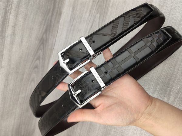 

Новые мужчины и женщины пояса бренд мода досуг дизайн решетки кожа иглы пряжки по