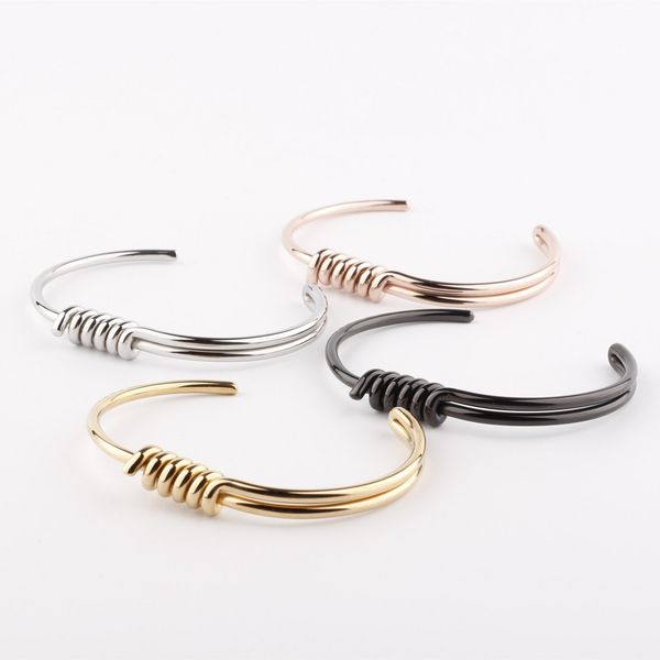 

geometric opening adjustable couple men and women bracelet, Golden;silver