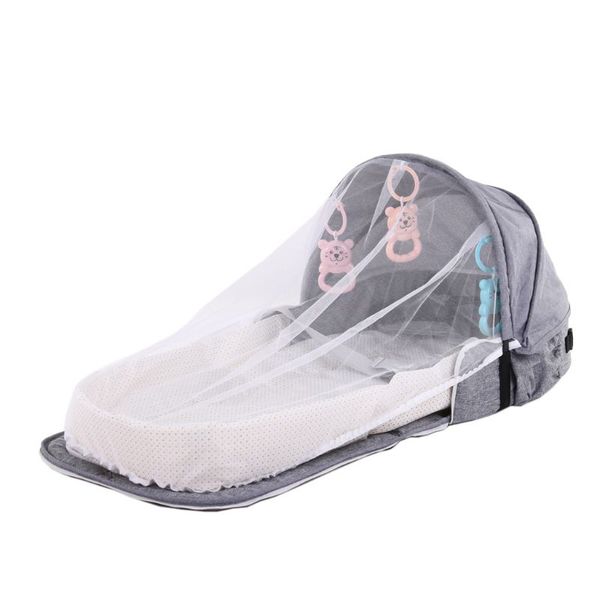 

baby bed travel sun protection mosquito net foldable infant sleeping basket