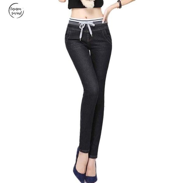 

cashmere эластичность теплые джинсы большие женщины за черный высокая талия упругие талии джинсы женские зимние джинсы для женщин, Blue