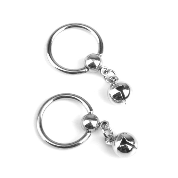

navel piercing ring with captive charm steel ring, Slivery;golden