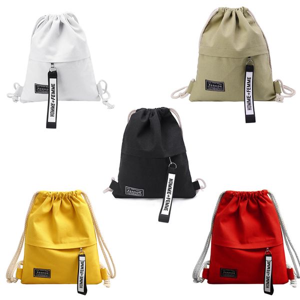 

canvas drawstring backpack school gym canvas drawstring bag canvas storage pack rucksack pouch for school back pack for teen