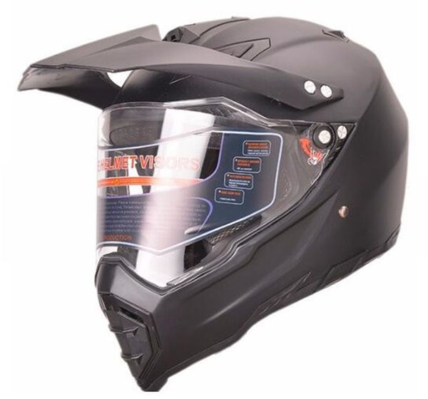 

dot helmet for dirtbike atv motocross mx offroad motorcyle street bike snowmobile helmet with visor (medium, gloss