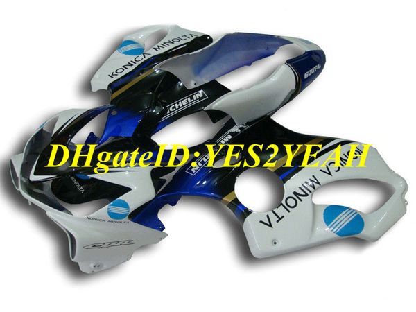 Kit carenatura per stampaggio iniezione per Honda CBR600F4I 04 05 06 07 CBR600 F4I 2004 2007 Nuovo set carenature bianco blu nero + Regali HY51