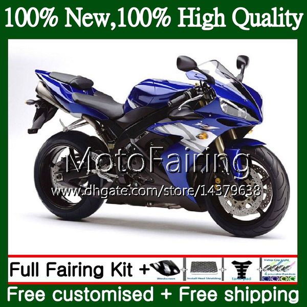 

body for yamaha yzf r 1 yzf-1000 yzf 1000 blue black yzfr1 04 05 06 97mf6 yzf1000 yzf r1 04 06 yzf-r1 2004 2005 2006 fairing bodywork