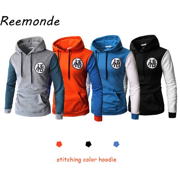 

anime hoodie goku clothing costumes mens man hoodies sweatshirts streetwear jacket coat school uniform clothes, Black