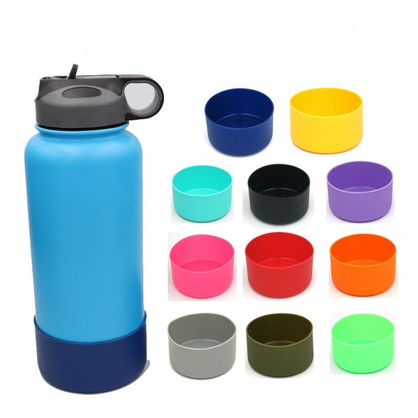 

Hy ilicone protective leeve cover cap for vacuum in ulated tainle teel travel mug tumbler water bottle anti lip bottom mat