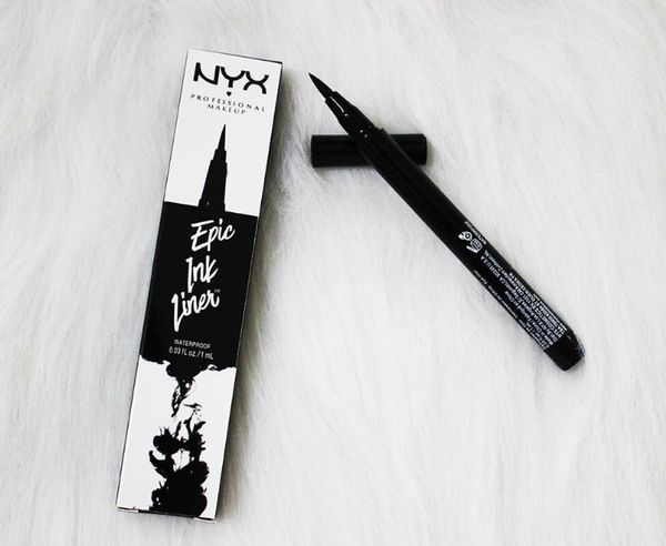 

nyx professional makeup epic ink liner waterproof black eyeliner pen long-lasting natural finely headed eyeliner 1ml