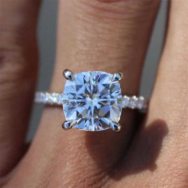 

classical crown women's fashion jewelry sterling sier round shape white z cz diamond gemstones wedding bridal ring gift size 5-10, Slivery;golden