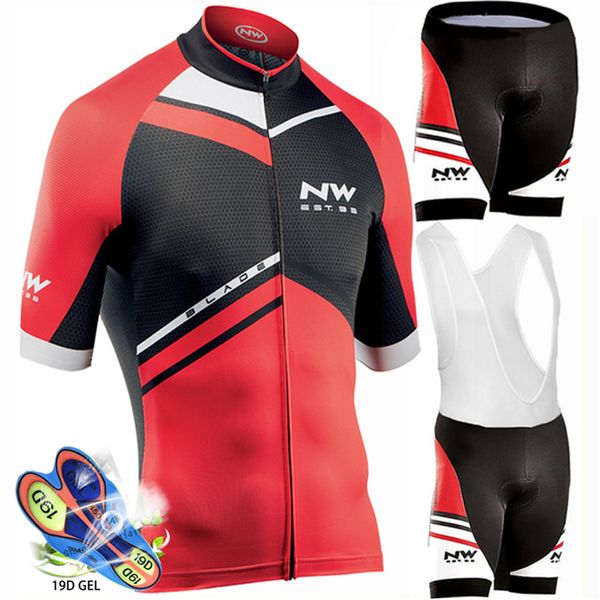 

northwave nw cycling jersey set 2019 pro team men mtb bicycle cycling clothing mountain bike wear clothes maillot ropa ciclismo, Black;blue