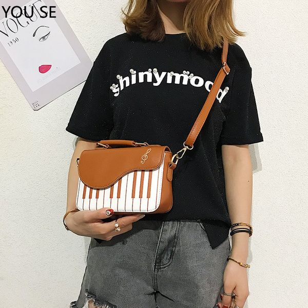 

2020 женская сумка пианино сумки женские сумки мода плечевой ремень клавишная площади слинг кошелек дамы руки сумки