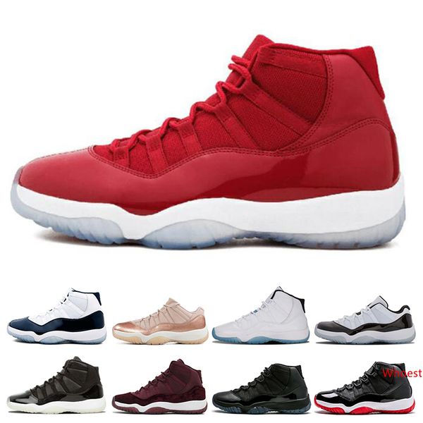 

2019 concord 45 11 xi 11s cap and gown mens basketball shoes prm heiress gym red chicago platinum tint space jams sports sneakers