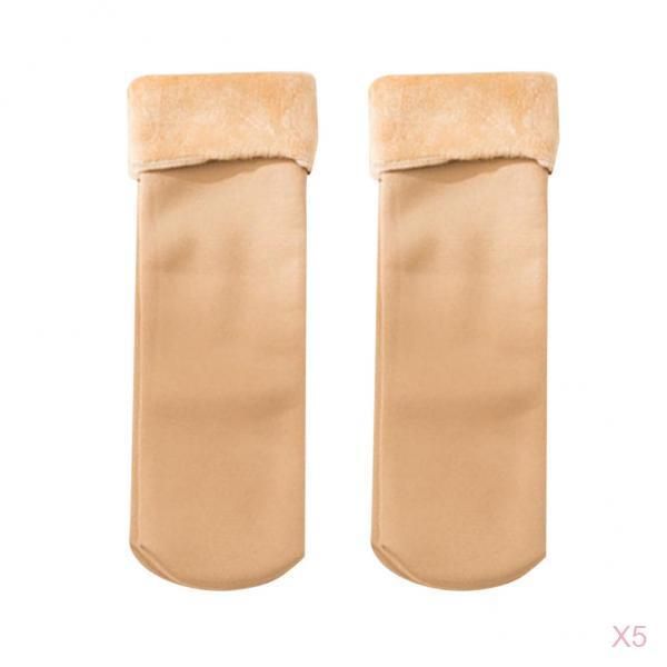 

5pairs womens soft fuzzy plush warm winter home sleeping slipper socks skin, Black;white