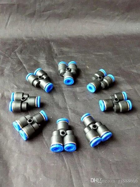 Accessori per bong a tee blu ﾠ, pipe in vetro colorato mini multi-colori Hand Pipes Best Spoon glas