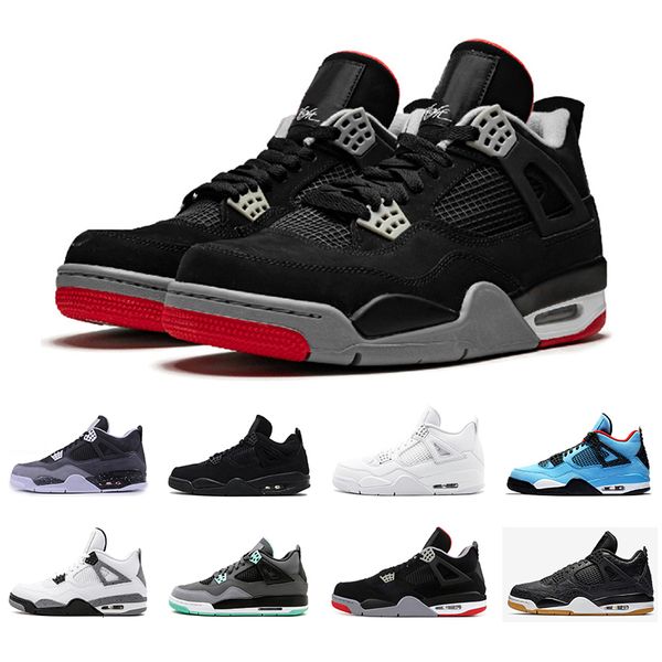 

with box 4 loyal blue 2019 basketball shoes 4s breathe sports sneakers cool grey fear pack mens trianers 7-13