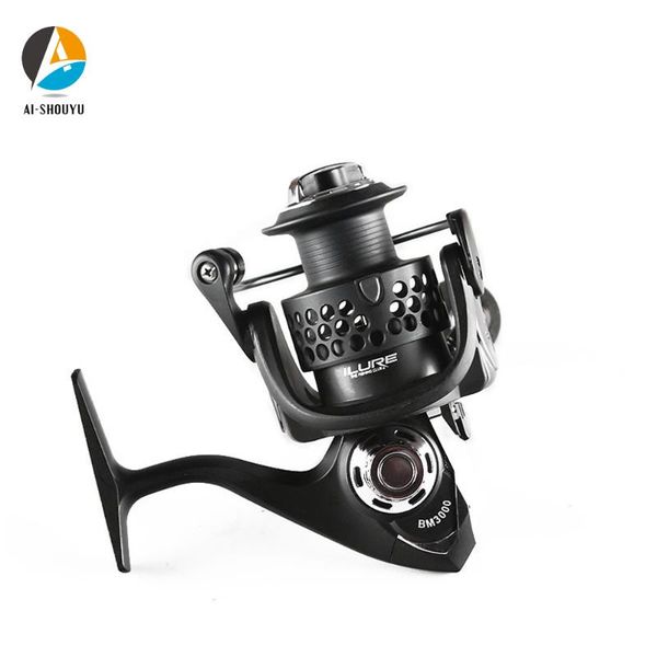 

ai-shouyu new fishing reel 5.2:1 7bb superlight max drag 10kg carp fishing spinning reel for bassfreshwater / saltwater