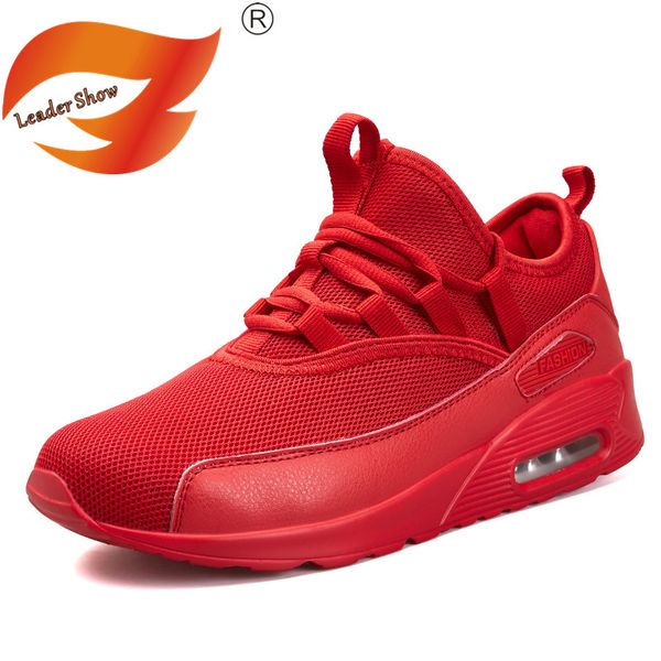 

leader show men casual shoes breathable non-slip spring men sneakers trend outdoor fashion shoes walking zapatillas hombre, Black