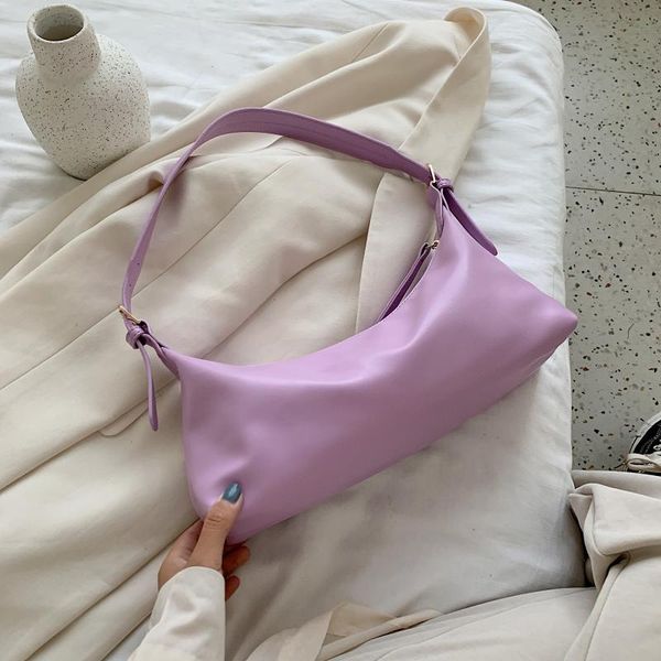 

2020 new fashion pu leather baguette bags for women shoulder bag party clutch purse large capacity lady handbags new