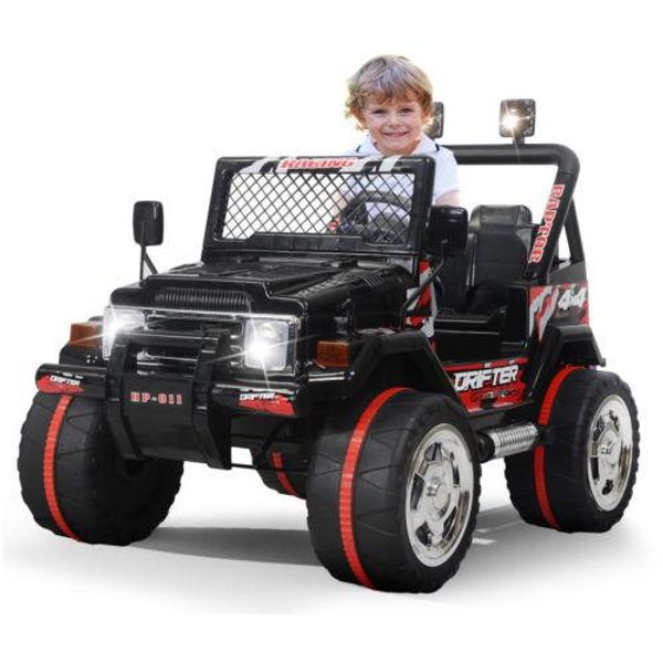 

kids jeep ride on car 12v electric wheels remote control mp3 led light toy
