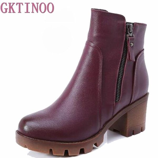 

2019 autumn winter women ankle boots new fashion wool fur warm woman snow boots for ladies shoes plus size 34-40, Black