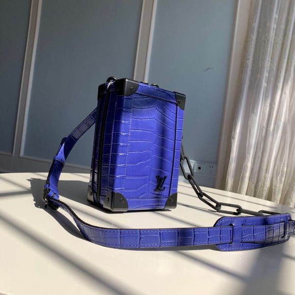 

2356women's classic handbags fashion casual checkered car stitch decoration long shoulder belt can be crossed one shoulder back, Blue;gray