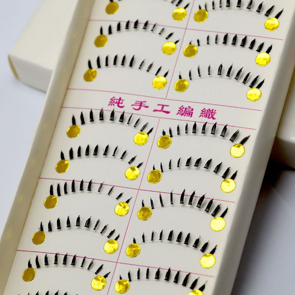

10 pairs of natural hand-made false eyelashes eyelashes makeup tools 015