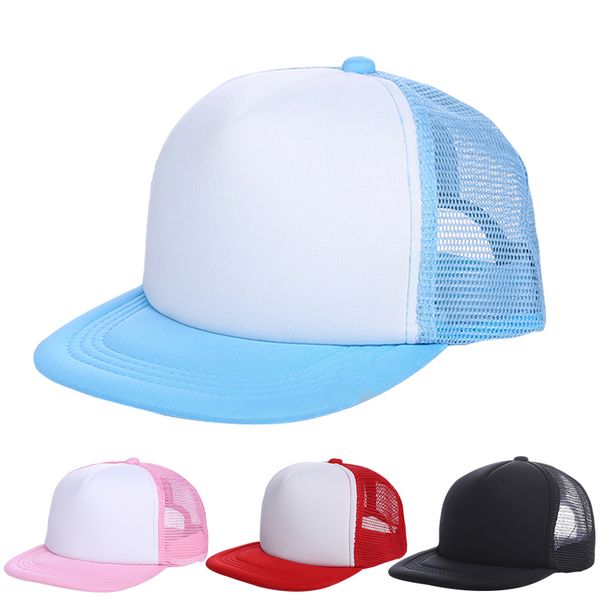 

baby baseball cap kids mesh hat cotton stripe custom diy summer cap sports caps children solid color boys girls hats accessories