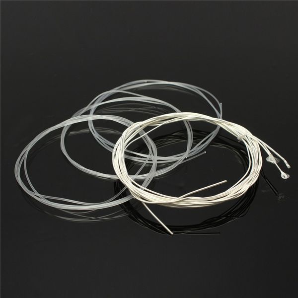 

zebra 6 pcs/set guitar strings nylon silver plating set super light for acoustic guitar music instruments parts accessories