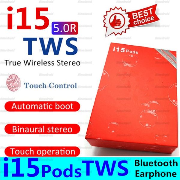 

i15 pods tws mini bluetooth v5. 0 наушники беспроводные наушники true stereo i15pods спортивная гарнитура наушники i15 tws
