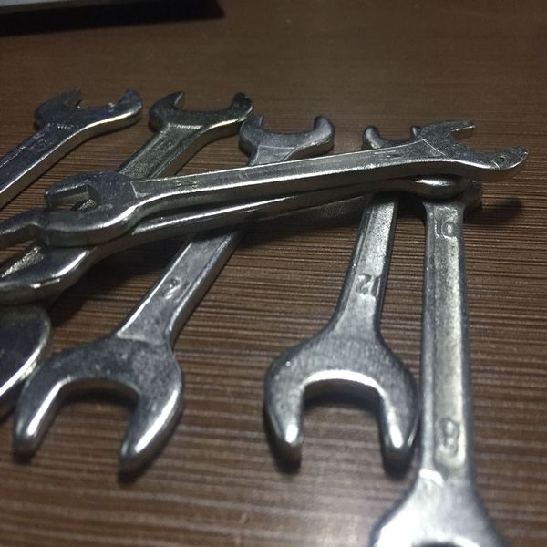 

stamping open spanner size from 8-24 solid wrench 10pcs in a carton
