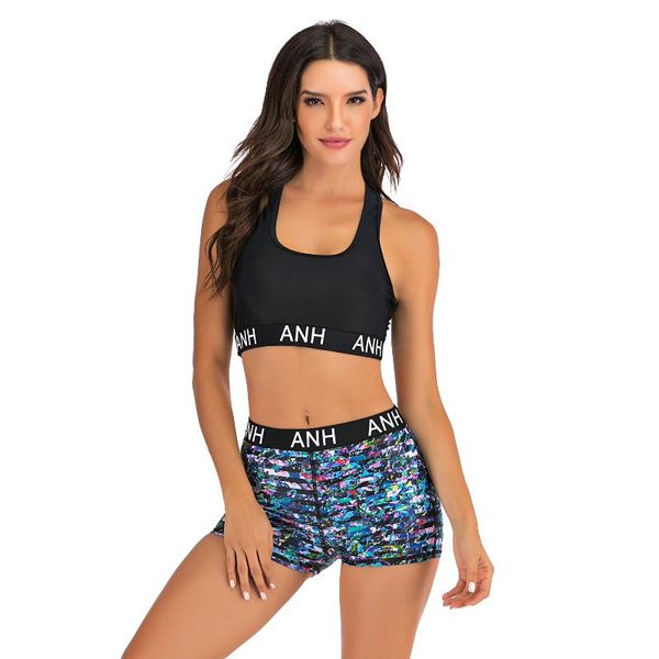 

plus size swimwear women high waist bikini 2020 mujer swimsuit sport bra bikinis set beach sport swimsuit set mayo
