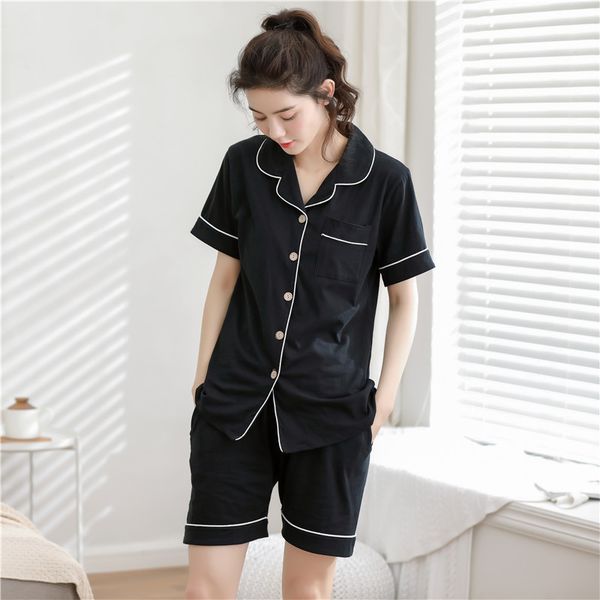 

женщины досуг короткими рукавами летние пижамы, Blue;gray